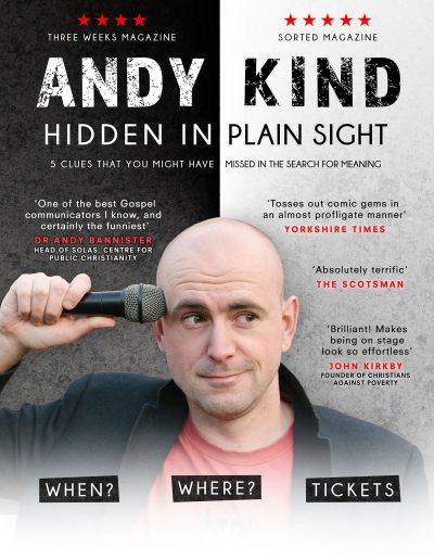 Andy Kind - Hidden in Plain Sight Tour Poster